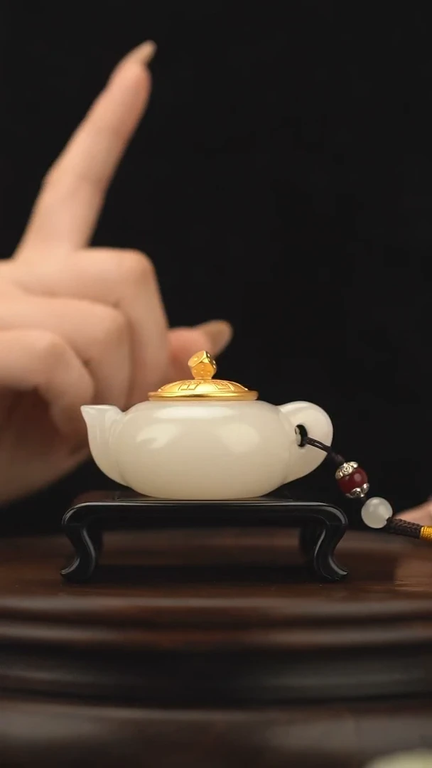 玉【把把壶】天然玉石手把件