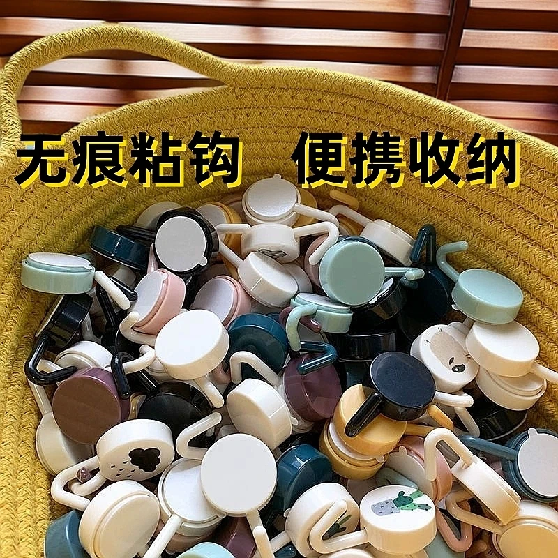 创意可爱挂钩强力粘胶贴墙壁壁挂厨房无痕挂勾免打孔门后浴室粘钩