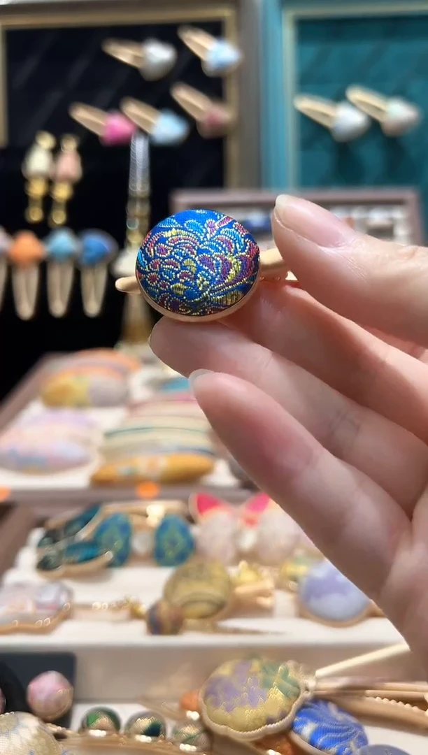 【孤品车3.20】织金蓝大丸子鸭嘴夹