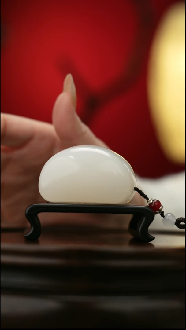 玉【福气小馒】天然玉石手把件