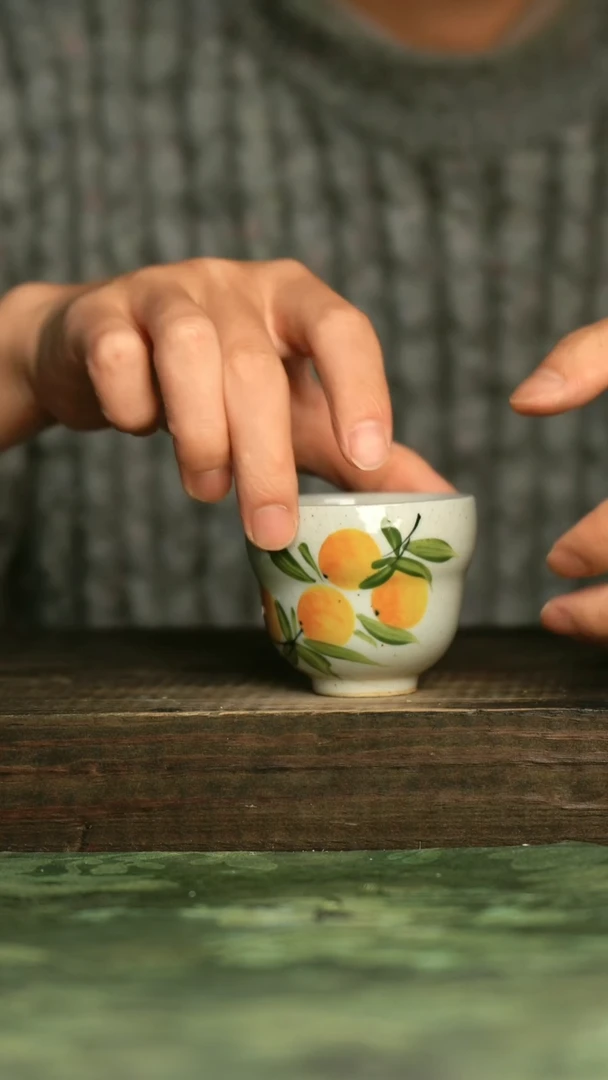 陶瓷青诗集手工手绘瓷器