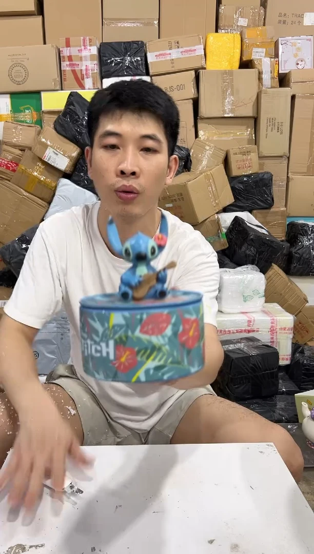 瓷片史迪仔首饰盒
