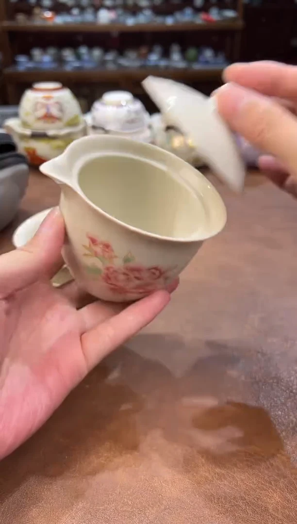 真的很便宜超好看会开片的旅行茶具