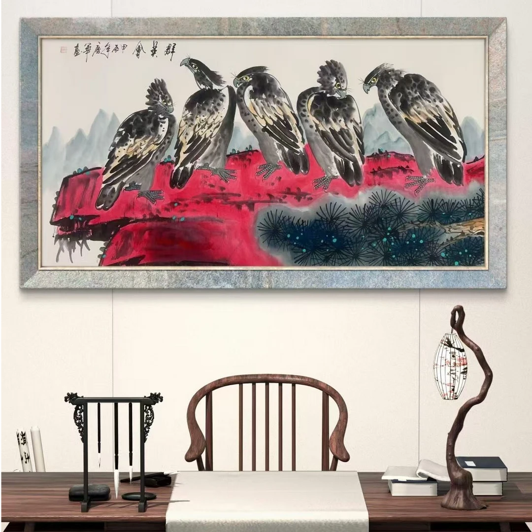 橱窗展示/山艺文化/ 孙庆华老师/宣纸国画/带证书（展示）