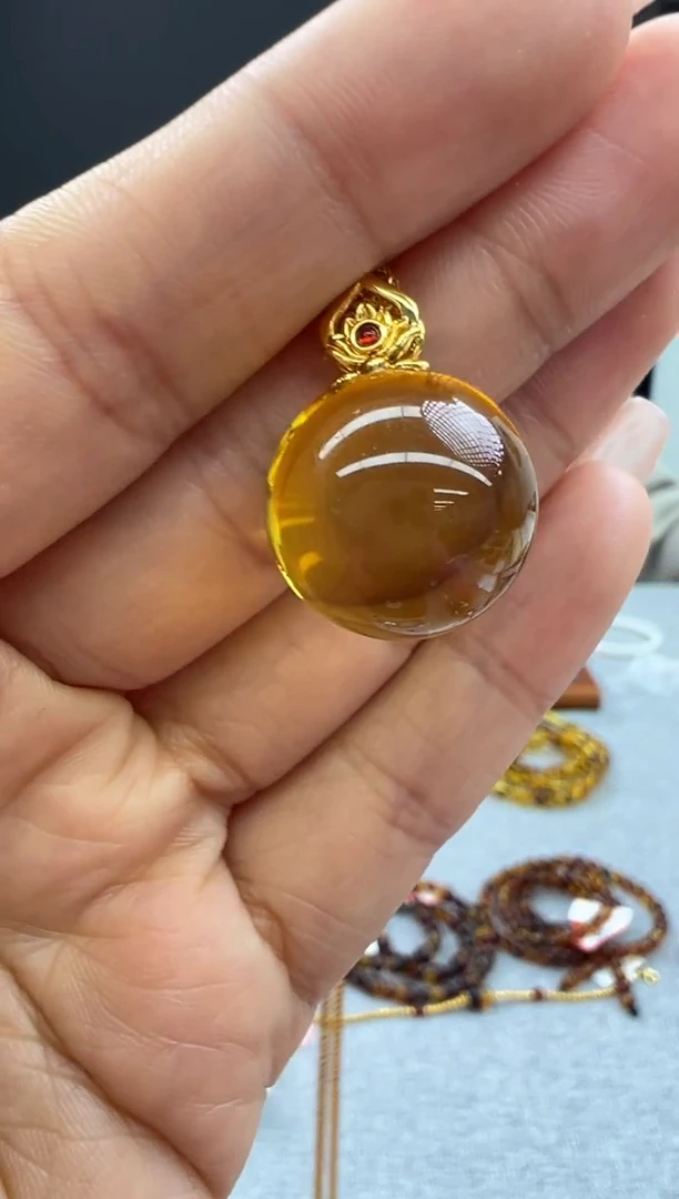 【闪购商品】琥珀颈饰未镶嵌753秒拍号