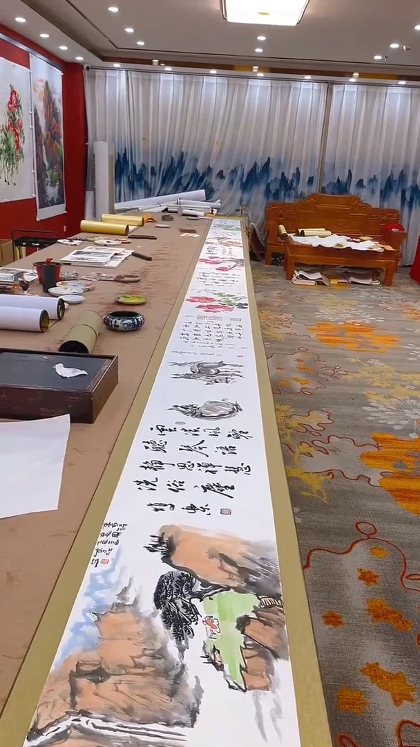 【闪购商品】书法田双乐王景龙王继雄成磊梁汉民合作长卷