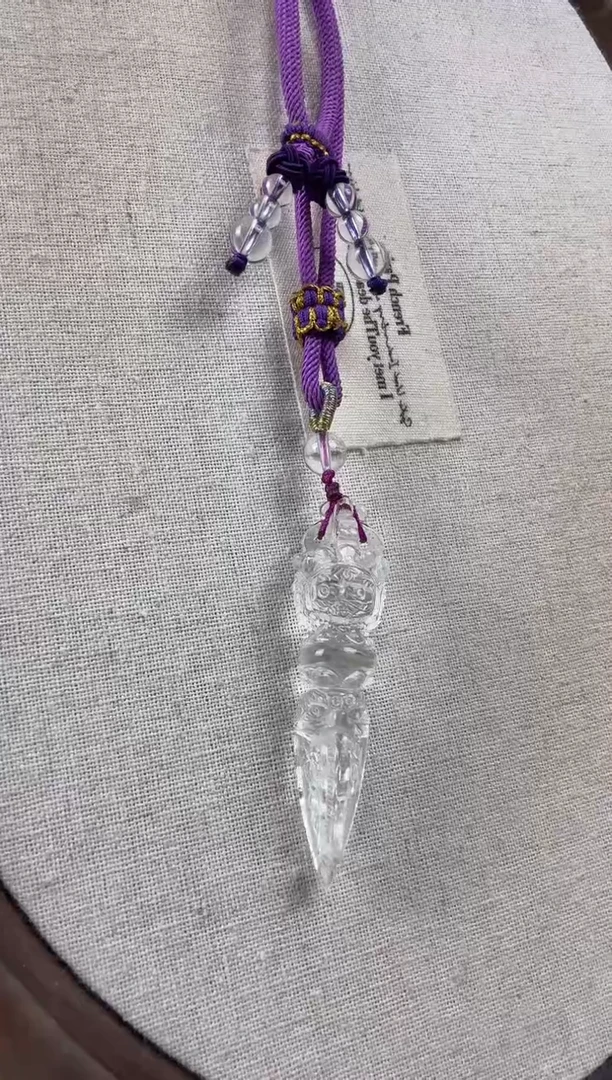 颈饰未镶嵌水晶纯天然水晶吊坠