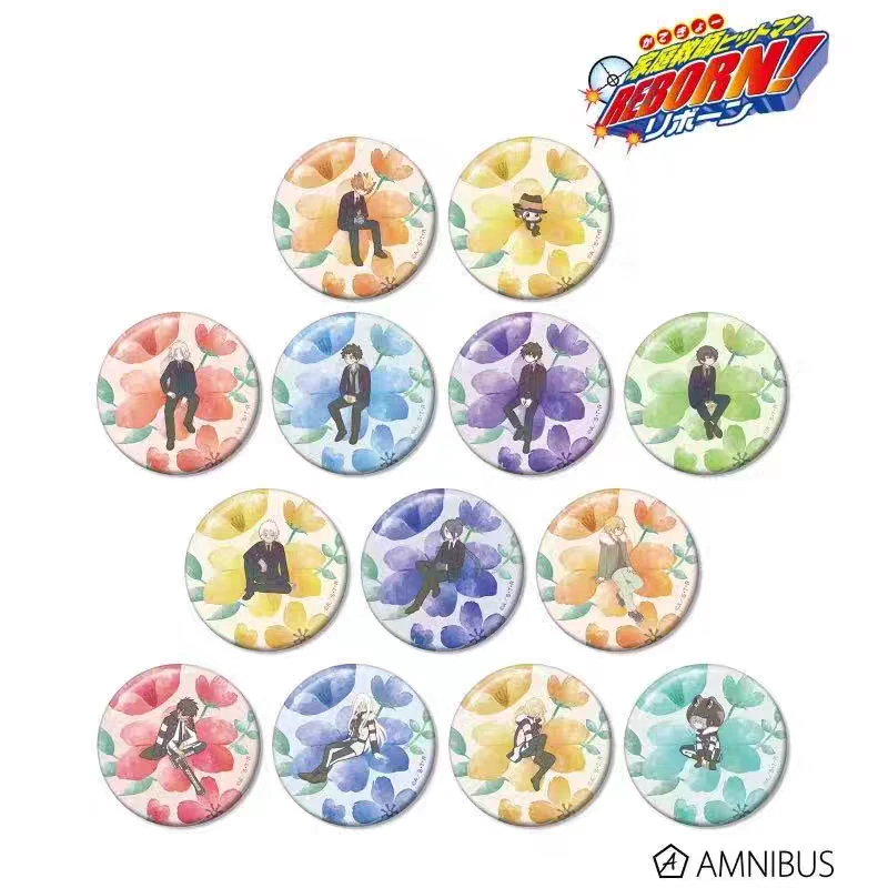 「整盒-家庭教师」AMNIBUS 花朵ver Q版多角色吧唧 盲盒代拆