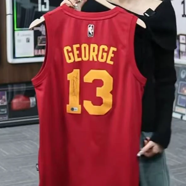 【臻签体育】保罗乔治亲签步行者sw球衣收藏（BK大证书）