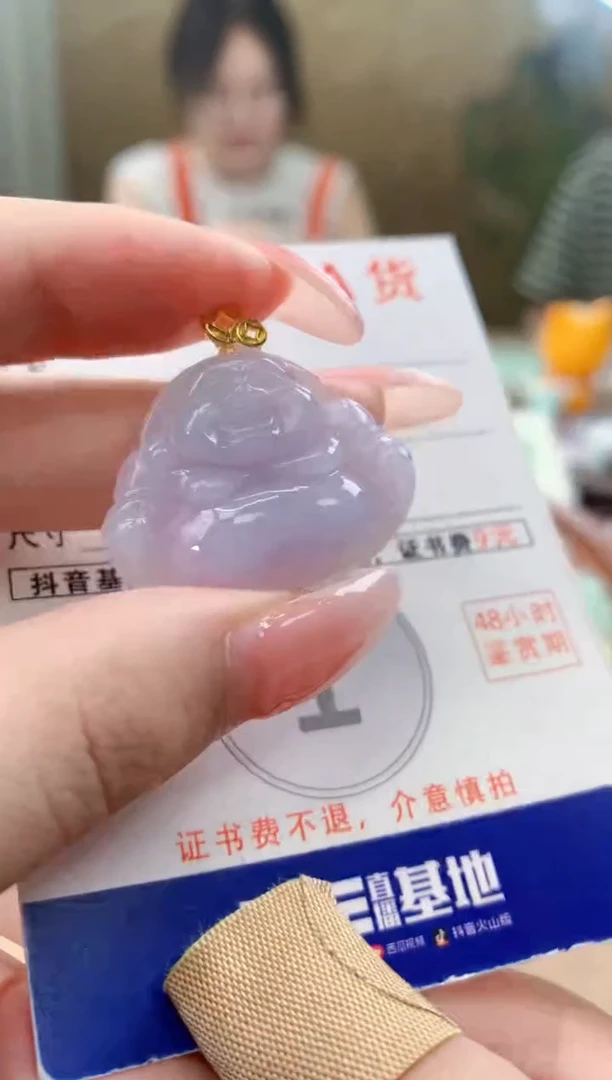 颈饰未镶嵌翡翠天然A货翡翠挂件
