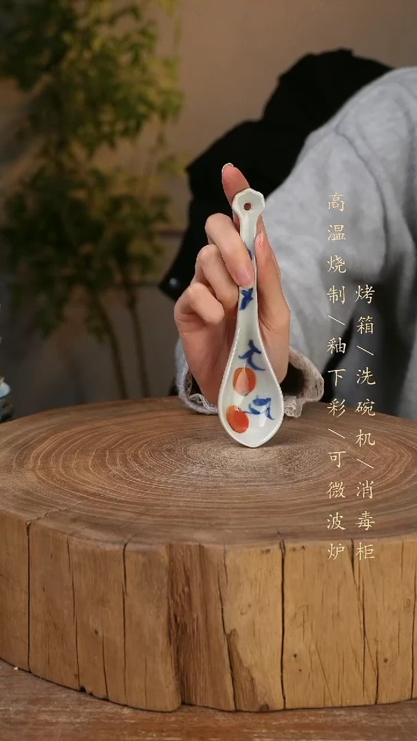 碗瓷景德镇手工手绘高温瓷釉下彩
