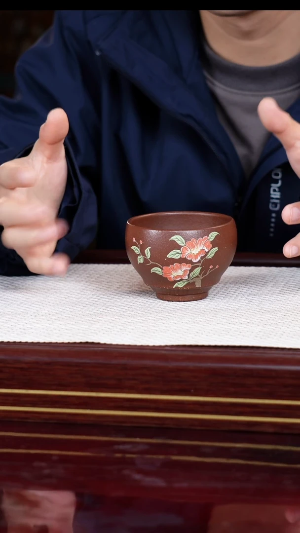 茶杯紫砂宜兴原矿紫砂 全手工制作