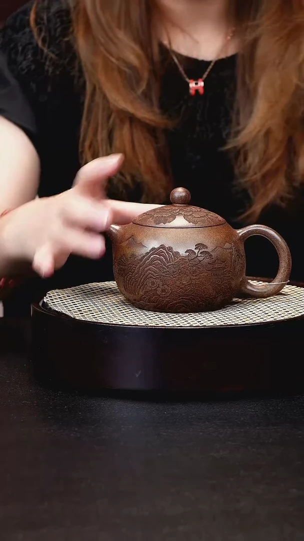 茶壶紫砂宜兴茶壶h70608