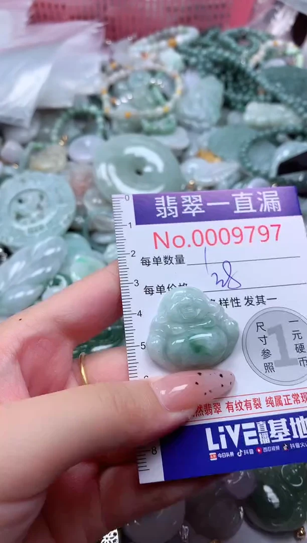翡翠未镶嵌吊坠(不含链)9797