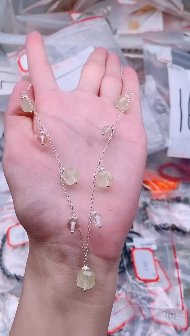 未镶嵌颈饰水晶多样性发拍一发一