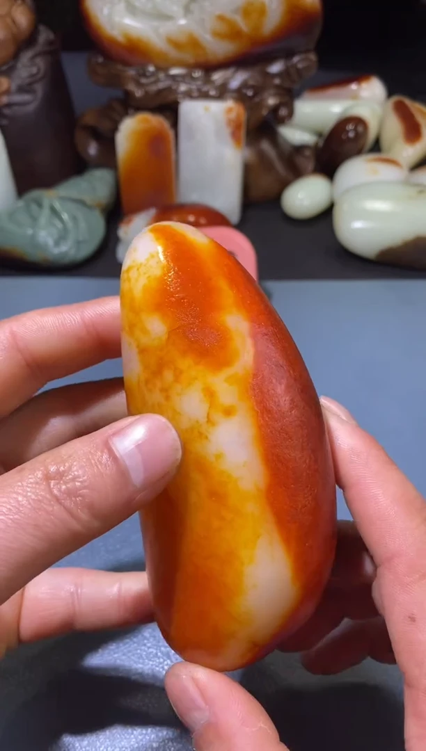 未镶嵌和田玉把件昼****.和田玉