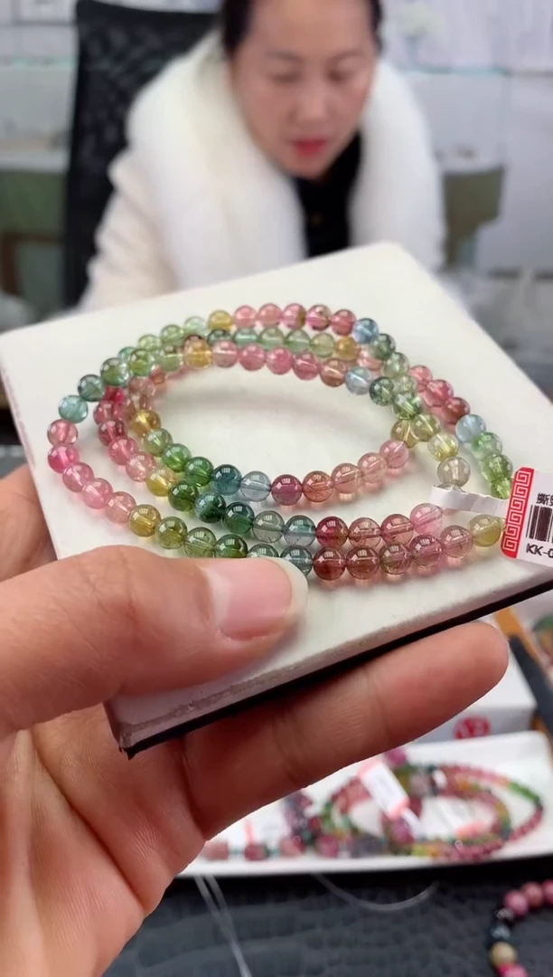 未镶嵌手串碧玺多样性发一条