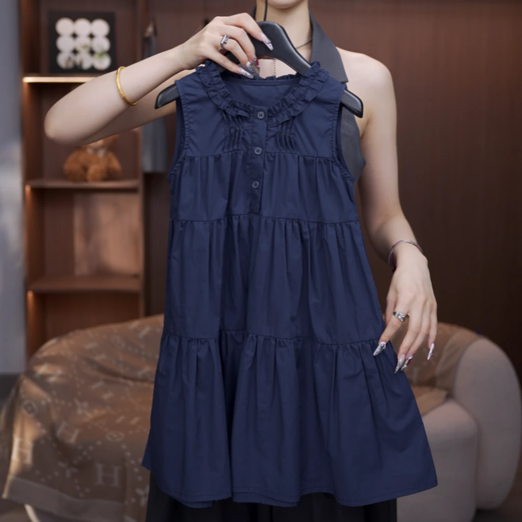 【有木】高品质女童连衣裙夏季凉感小众设计感显瘦小女孩亲子