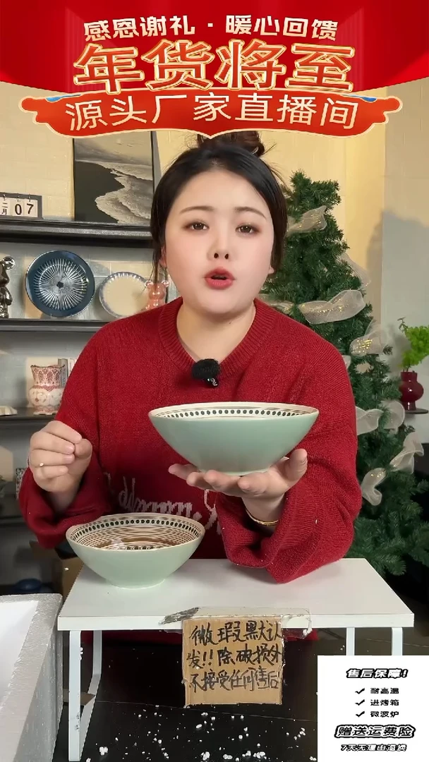 【闪购商品】瓷波西米亚沙拉碗-2只装