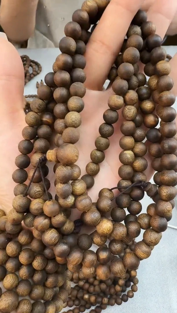 沉香手串0836张勺子沉浮圆珠多圈多样性发一