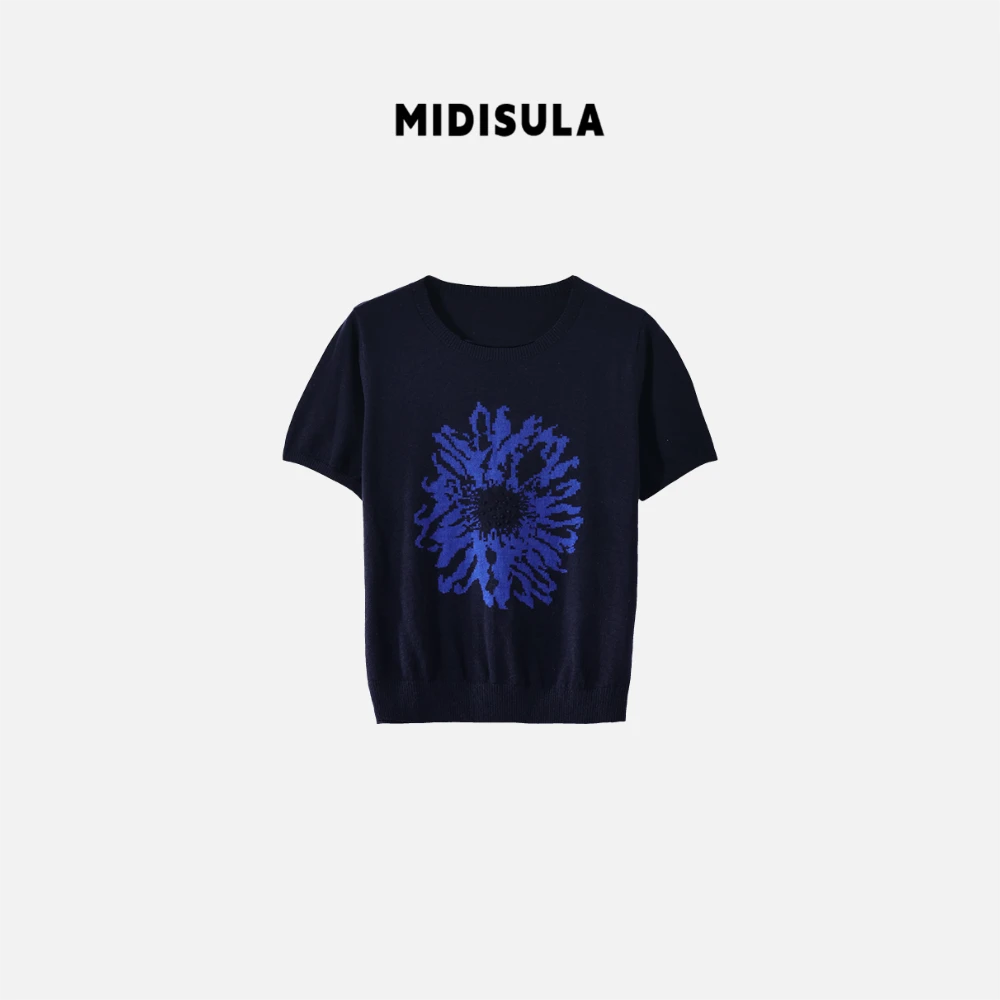 MDSL·秋季新款时尚圆领太阳豆点套头气质高级感衫#01540