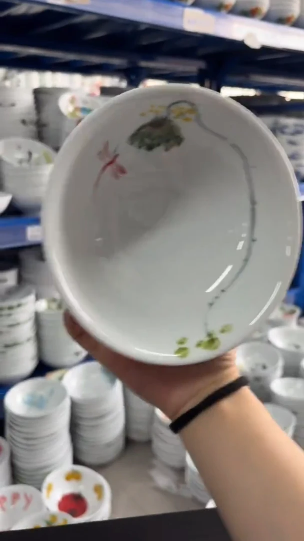 瓷片景德镇高温釉中彩-壮壮碗