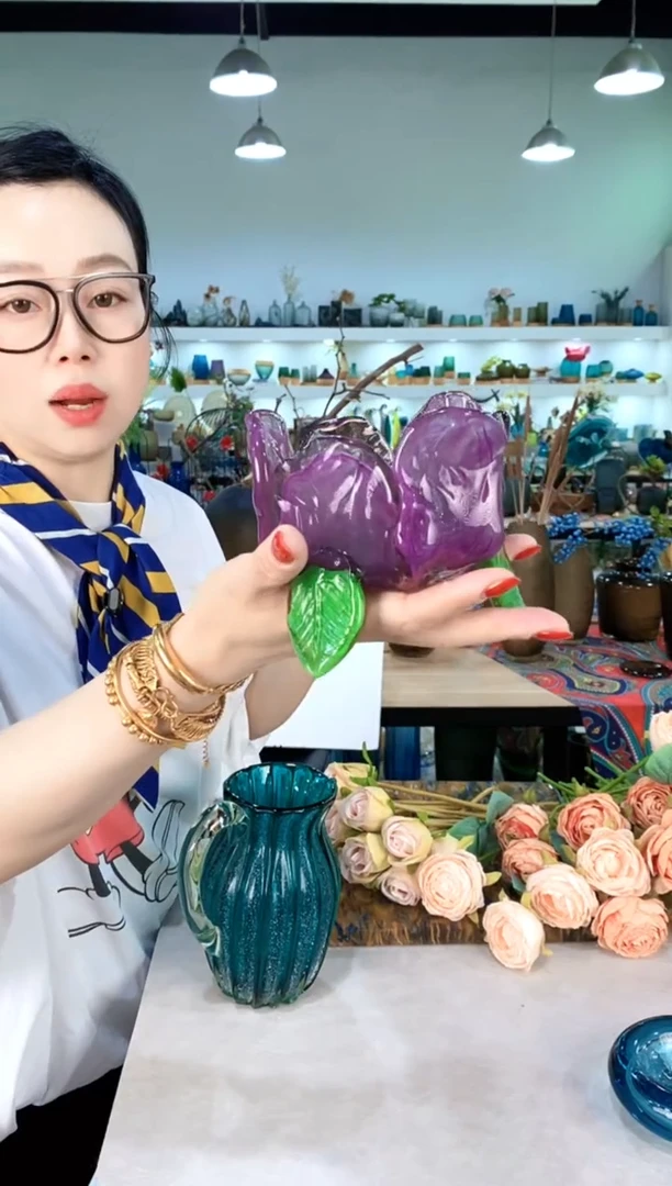 慕忆家手作琉璃花瓶