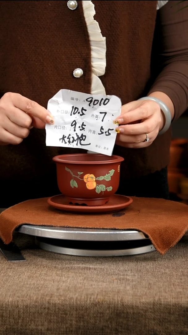 紫砂花盆花卉工艺9010+z