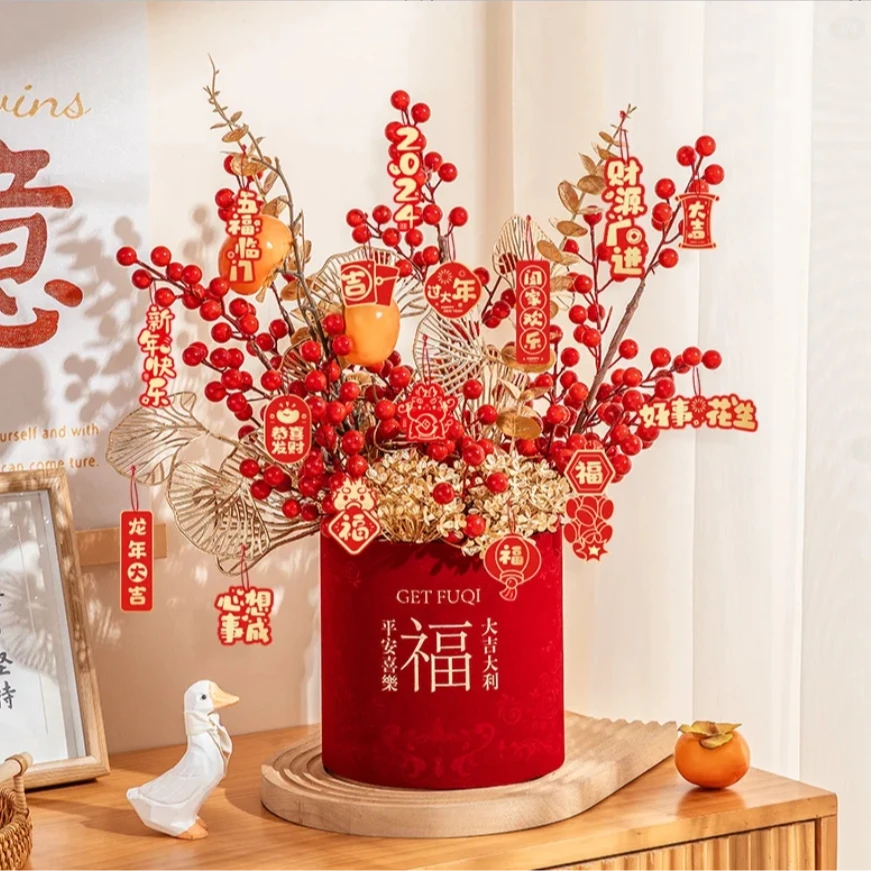 【年宵花】新年福桶丨节日氛围丨云南直发丨永生花