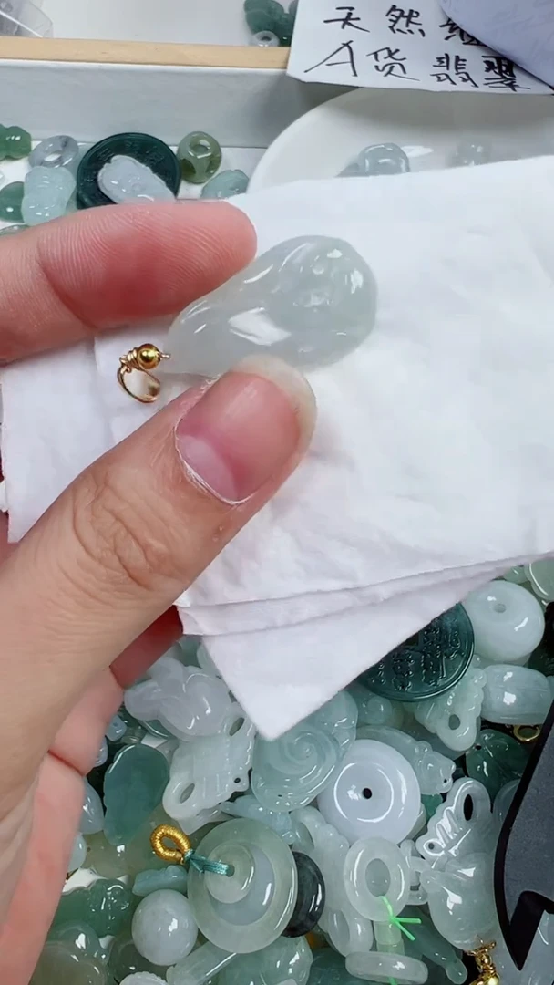 散珠翡翠848号链接，A货翡翠