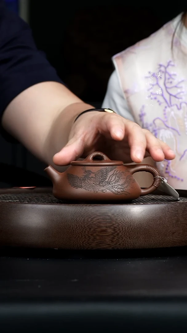0426早直播朱浩线瓢凤凰紫砂壶