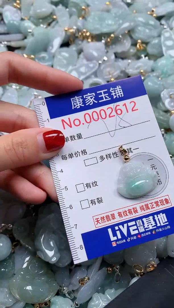 翡翠未镶嵌吊坠(不含链)2612