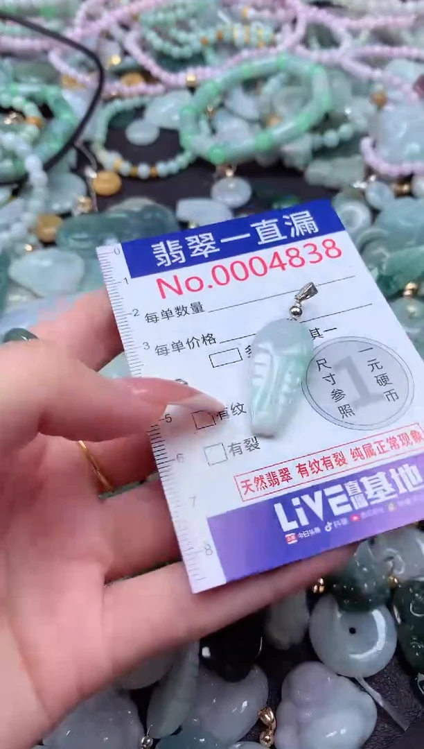 翡翠未镶嵌吊坠(不含链)4838
