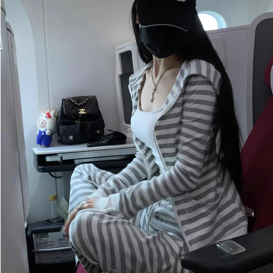 小香风运动服套装女秋季宽松韩版时尚洋气高级感卫衣休闲两件套潮