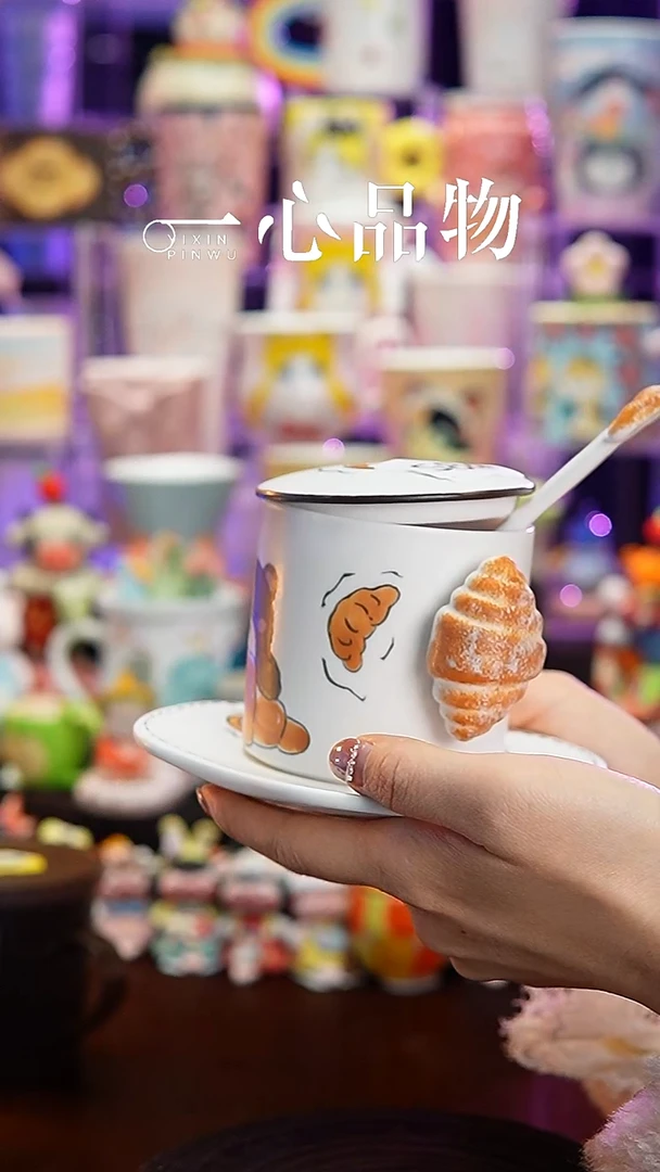 杯子瓷S84景德镇手工手绘杯子摆件