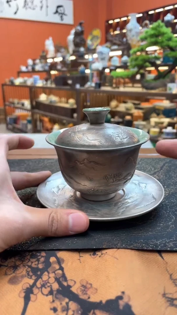 【闪购商品】@@@@@@@@@@@做旧银盖碗