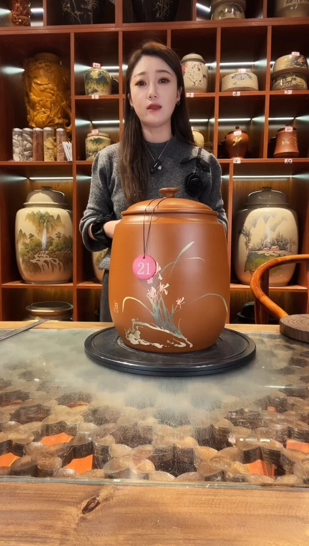 罐云南建水紫陶复烧缸@21