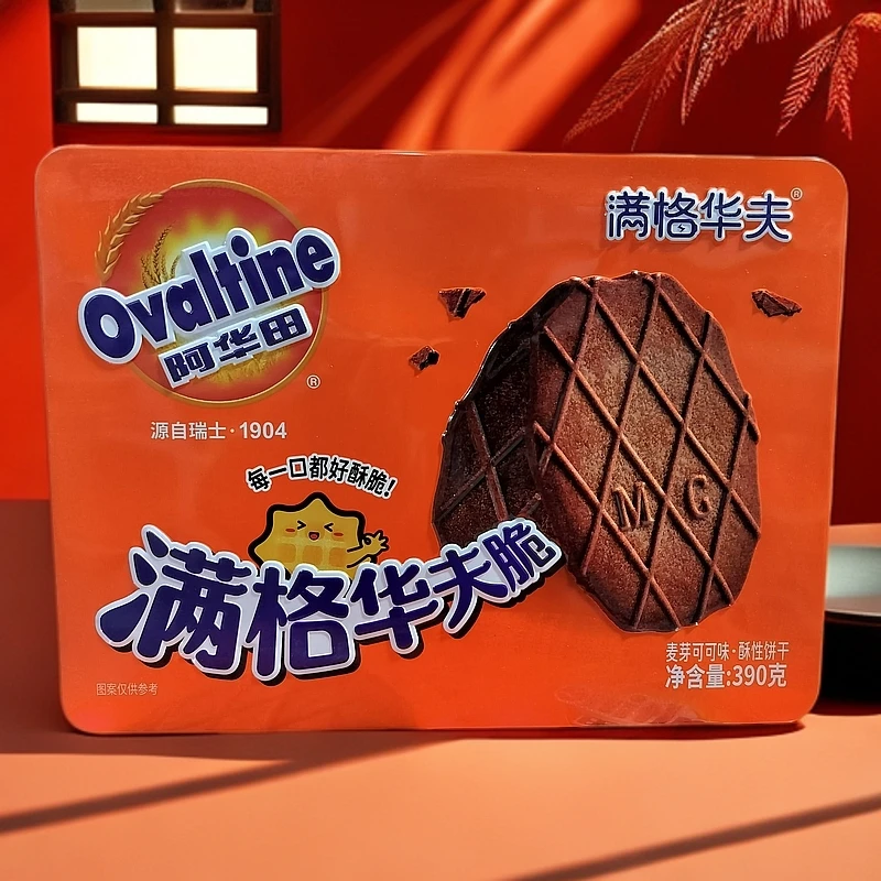 阿华田满格华夫脆（麦芽可可味）390g*1盒