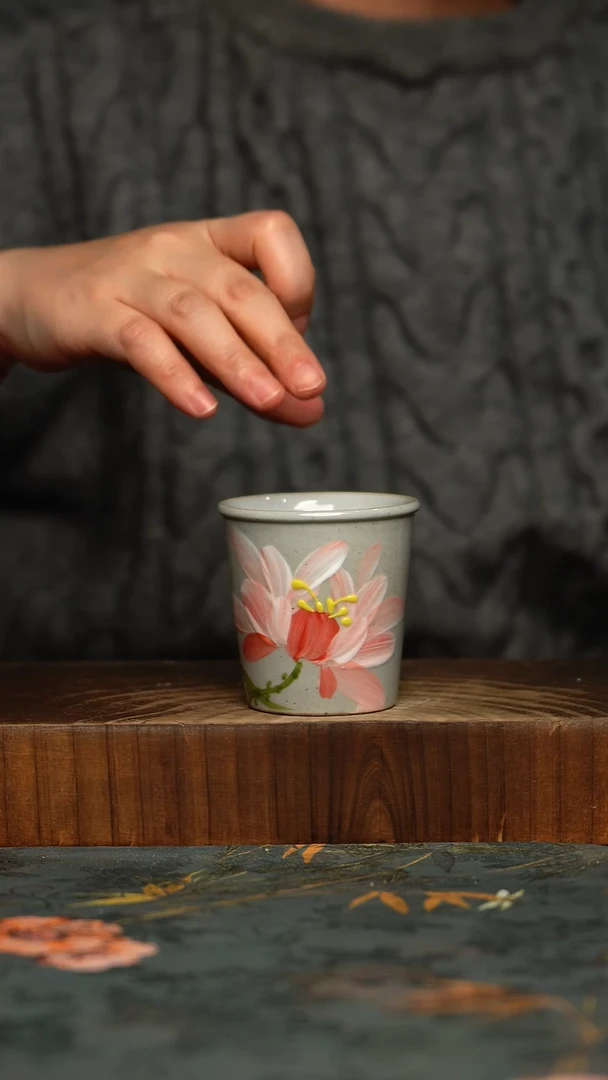 瓷片釉下彩手工手绘同款陶器