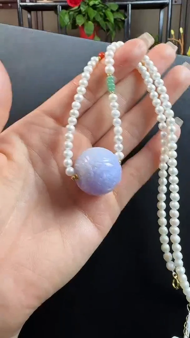 颈饰未镶嵌翡翠单珠