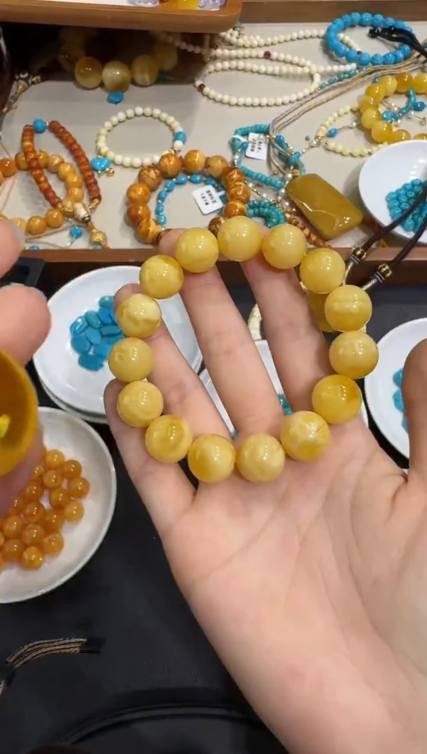 手串琥珀未镶嵌X1119-1195-175
