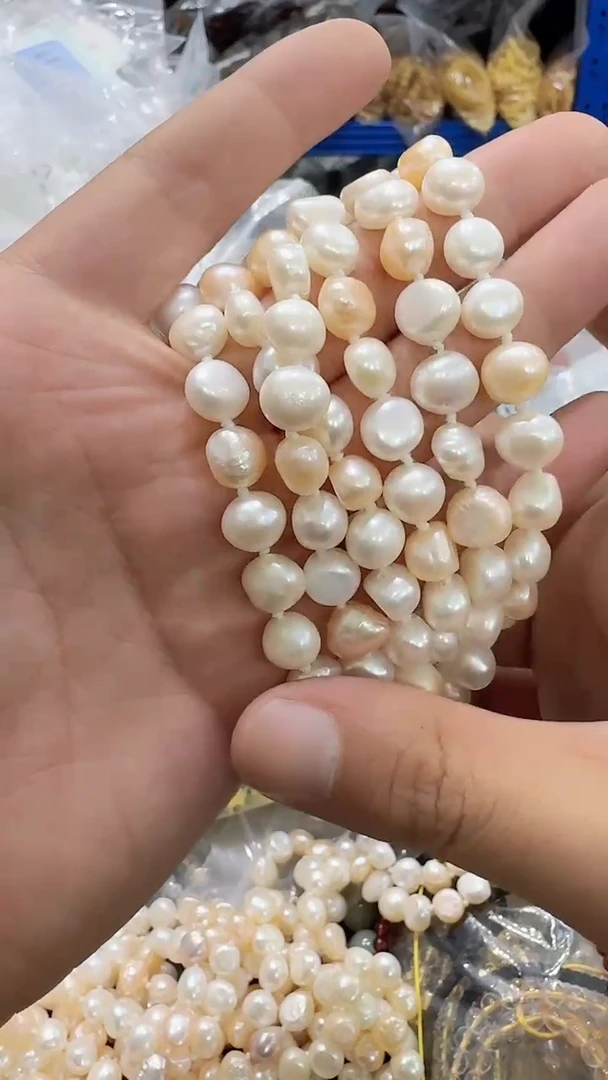 淡水珍珠未镶嵌颈饰珍珠毛衣链k327