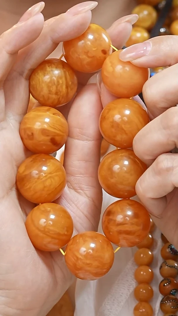 蜜蜡颈饰未镶嵌5237天然蜜蜡珠宝奇石云端妖孽石膏蜡全部保真