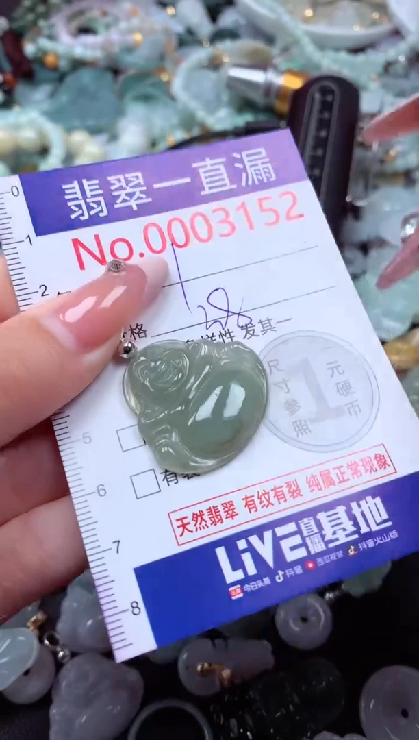 翡翠未镶嵌吊坠(不含链)3152