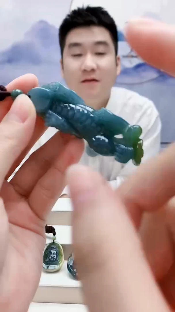 未镶嵌定制翡翠5028lr-毛货挂件6