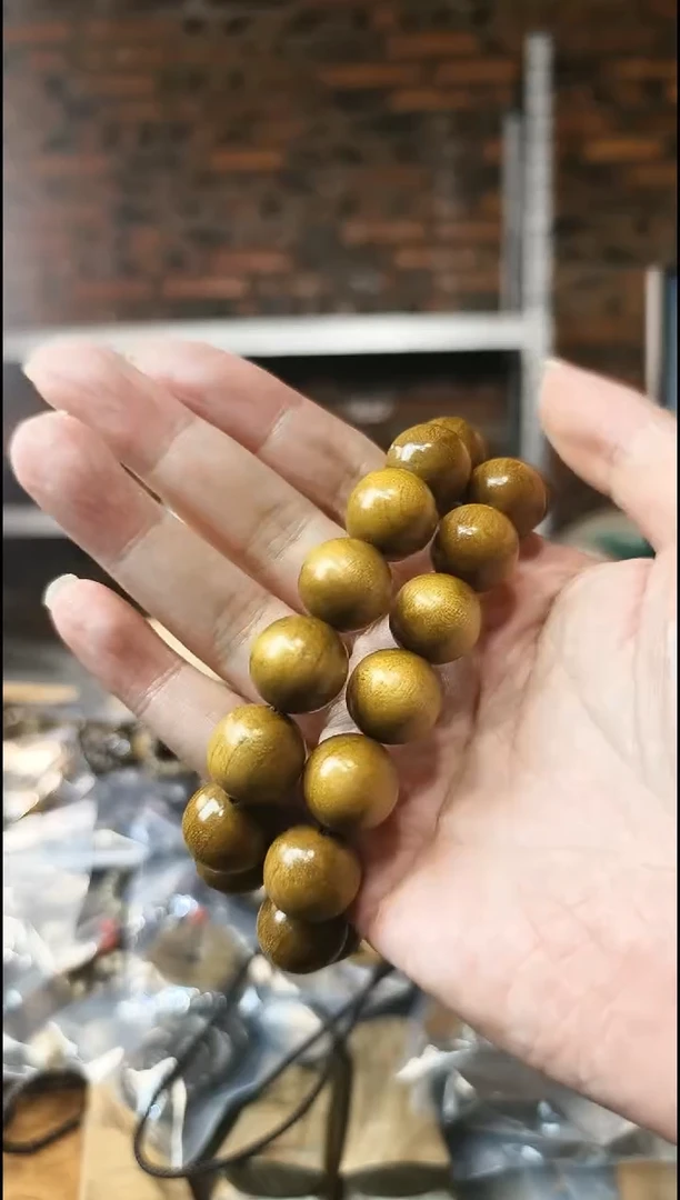 【闪购商品】楠木(金丝楠)手串/手链1.5阴沉黄手串