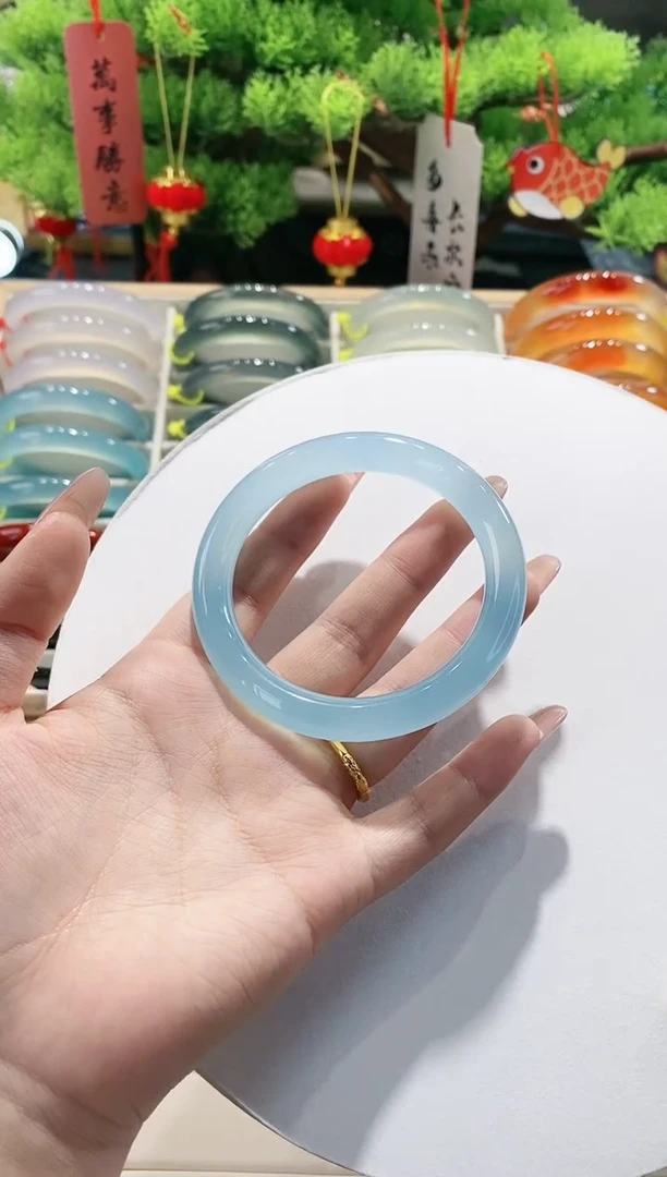 【闪购商品】玛瑙/玉髓手镯未镶嵌65-59福利