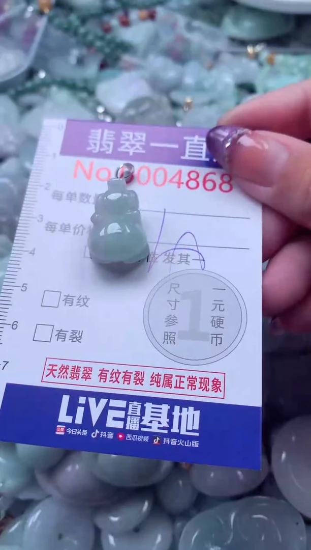 翡翠未镶嵌吊坠(不含链)4868