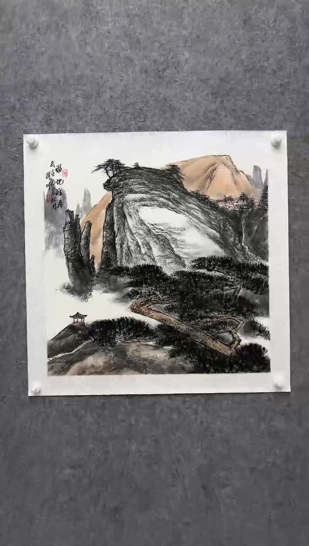 【闪购商品】绘画贺润川-4平尺-国画-红