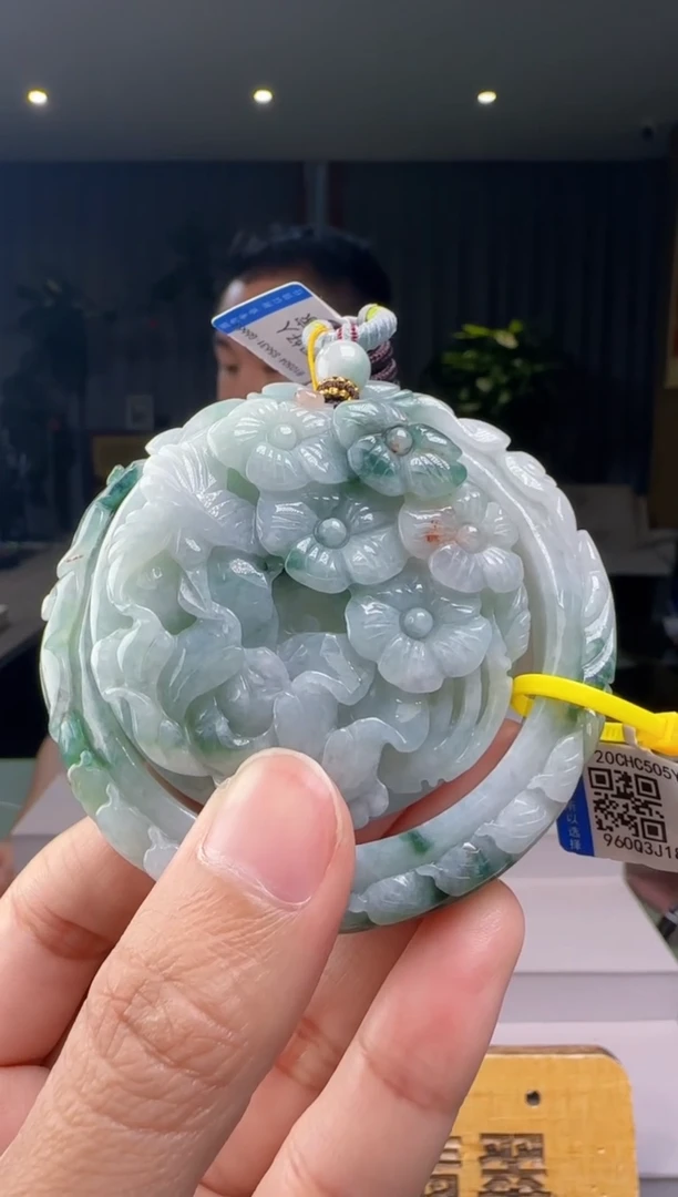 翡翠手镯未镶嵌一套+底座XM@@960Q3J18073